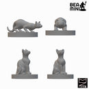 Cats | BeaMini Unpainted RPG Miniatures