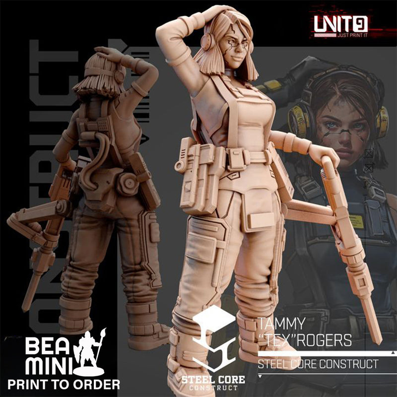 Tammy 'Tex' Rogers | BeaMini Print to Order Miniatures