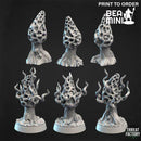 Violet Fungi | BeaMini Print to Order Miniatures