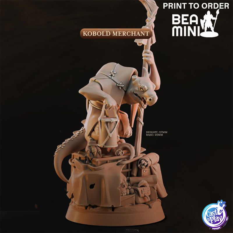 Kobold Merchant | BeaMini Print to Order Miniatures