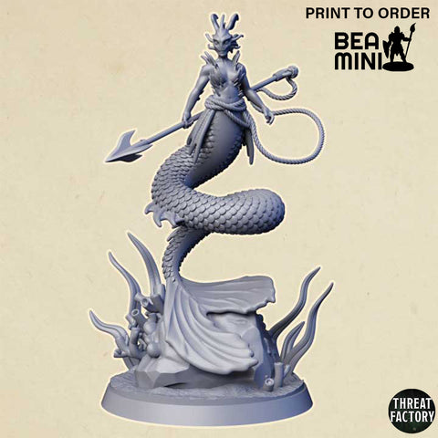 Merrow Leader | BeaMini Print to Order Miniatures