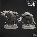 Blue Slaad | BeaMini Print to Order Miniatures