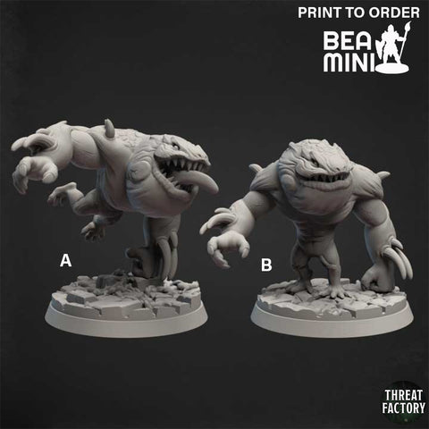 Blue Slaad | BeaMini Print to Order Miniatures