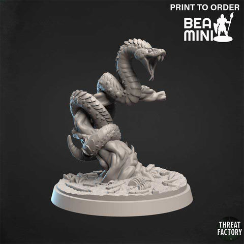Constrictor Snake | BeaMini Print to Order Miniatures