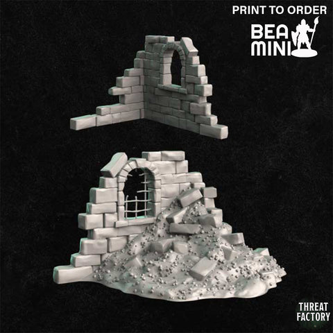 Crumbling Walls | BeaMini Print to Order Miniatures