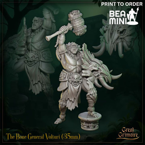 The Bone General Volturi | BeaMini Print to Order Miniatures