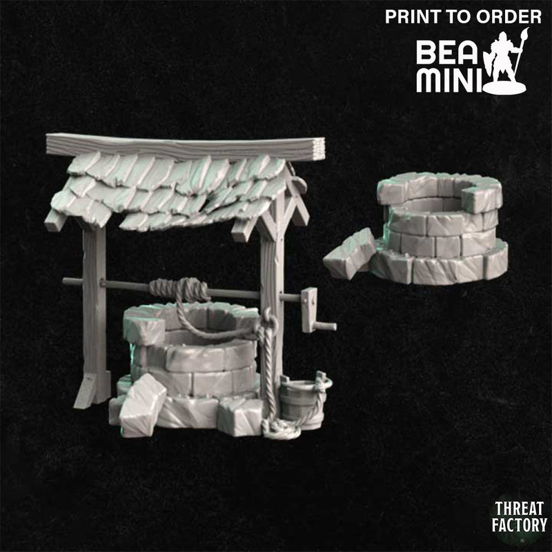 Old Well | BeaMini Print to Order Miniatures