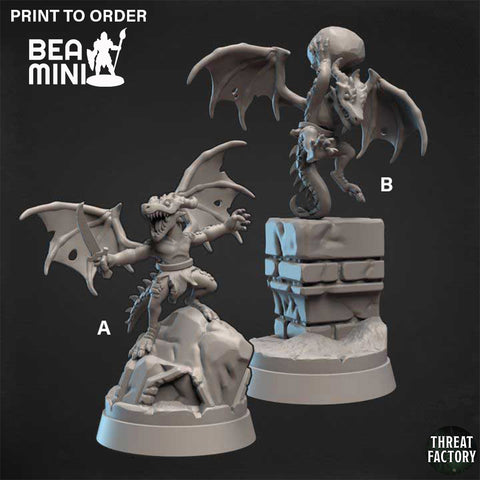 Winged Kobolds | BeaMini Print to Order Miniatures