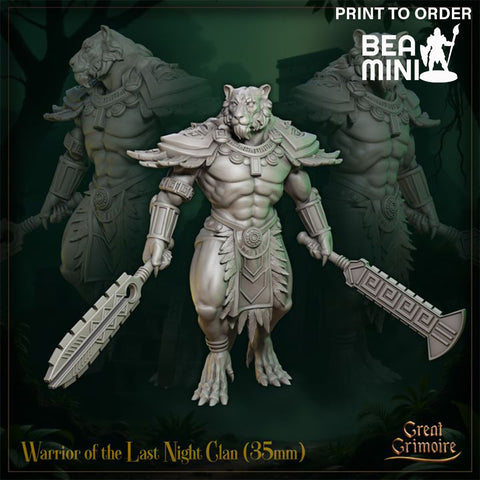 Warrior of the Last Night Clan | BeaMini Print to Order Miniatures