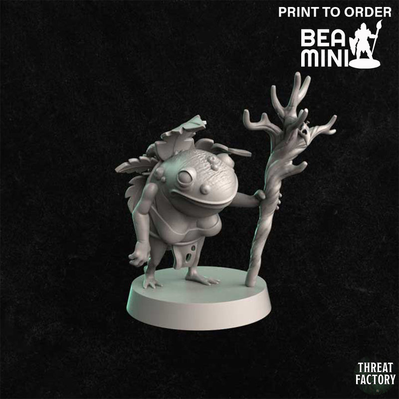 Bullywug Leader - Zabli | BeaMini Print to Order Miniatures