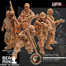 Cyberpunk - Contractors - Mercenaries Strike Team | BeaMini Print to Order Miniatures