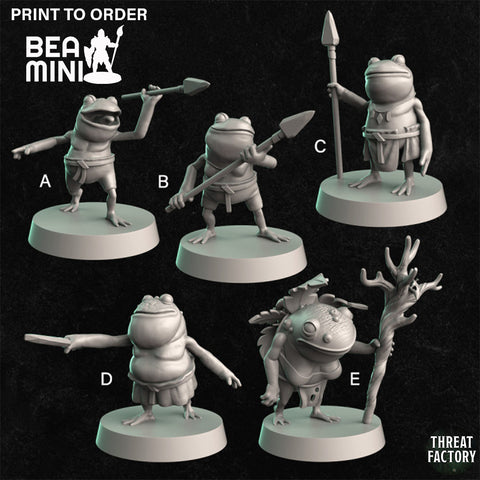 Bullywugs | BeaMini Print to Order Miniatures