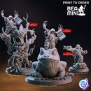 Dwarf Druids | BeaMini Print to Order Miniatures