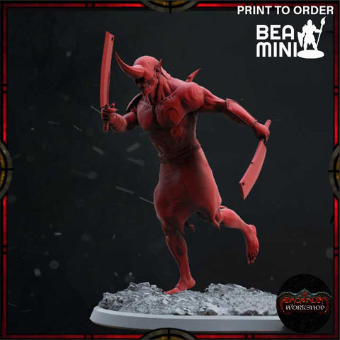 Berserker Demon | BeaMini Print to Order Miniature