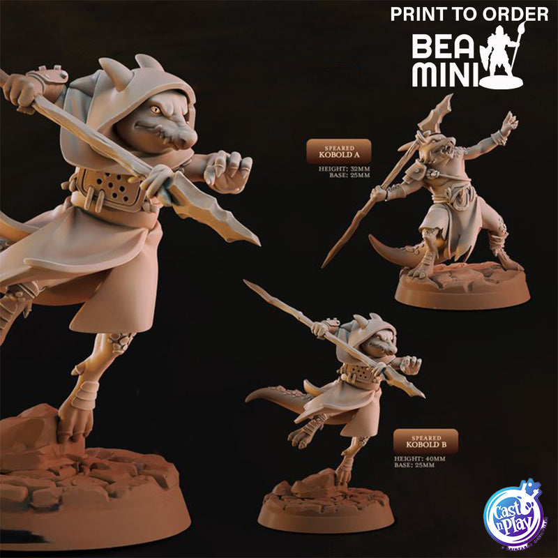Kobold Fighters | BeaMini Print to Order Miniatures