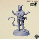 Tiefling Warlock | BeaMini Print to Order Miniatures