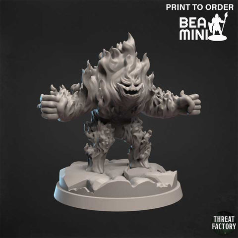 Fire Elemental A | BeaMini Print to Order Miniatures