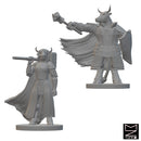 Minotaur Clerics | BeaMini Unpainted RPG Miniatures