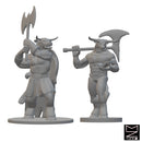 Minotaurs | BeaMini Unpainted RPG Miniatures