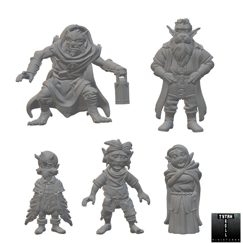 Mongrelfolk | BeaMini Unpainted RPG Miniatures