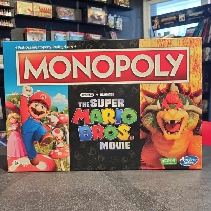 Super Mario Bros Monopoly Gamer Premium Edition Board Game Hasbro feat  Bowser