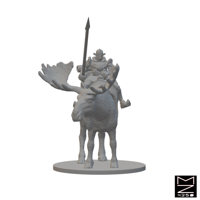 Moose Rider | BeaMini Unpainted RPG Miniatures