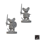 Mousefolk Fighters | BeaMini Unpainted RPG Miniatures