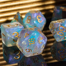 Mystic Swirl - 7 Piece Polyhedral Dice Set + Dice Bag