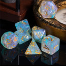 Mystic Swirl - 7 Piece Polyhedral Dice Set + Dice Bag
