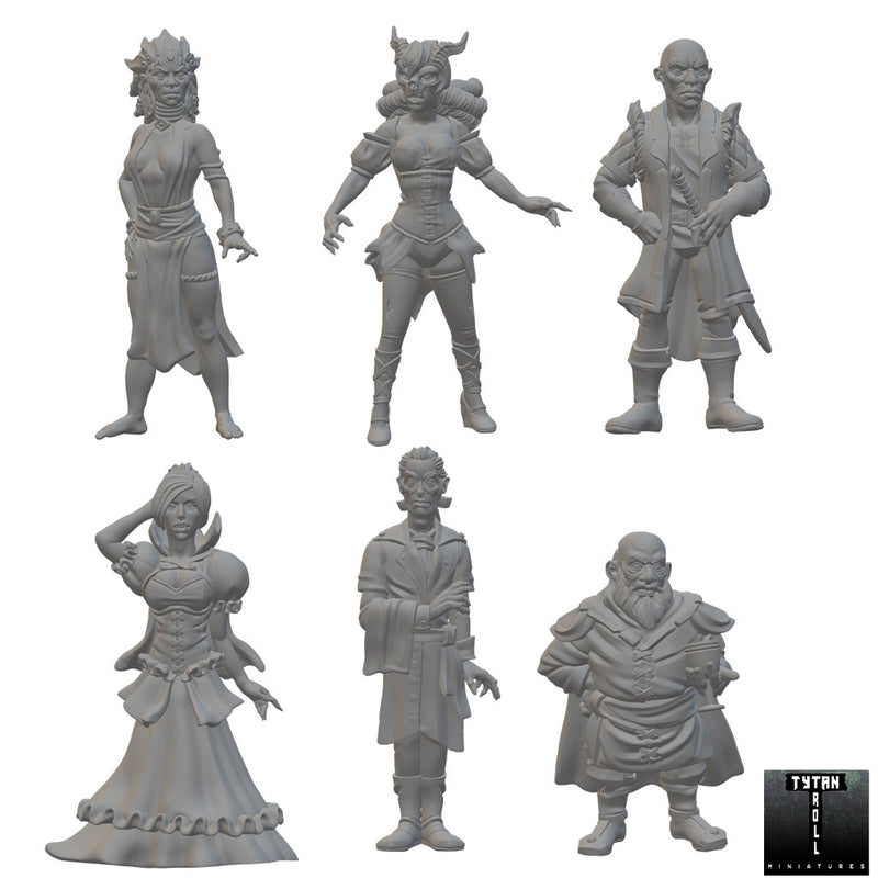 NPC's | BeaMini Unpainted RPG Miniatures