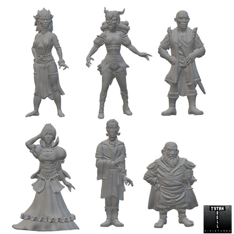 NPC's | BeaMini Unpainted RPG Miniatures