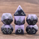 Nightfall - 7 Piece Polyhedral Dice Set + Dice Bag
