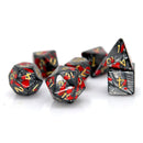 Nights Blood - 7 Piece Polyhedral Dice Set + Dice Bag