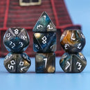 Night Walker - 7 Piece Polyhedral Dice Set + Dice Bag