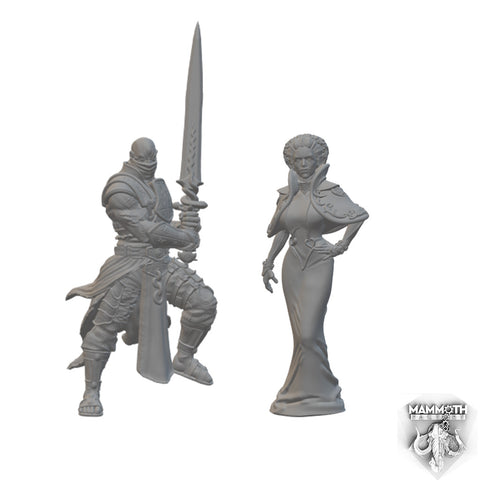 Noble & Champion | BeaMini Unpainted RPG Miniatures