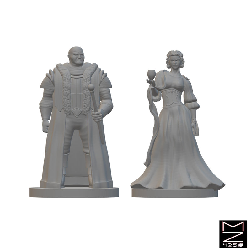 Nobles | BeaMini Unpainted RPG Miniatures