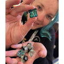 Ocean's Treasure - Handcrafted Sharp Edge Dice Set & Dice Case