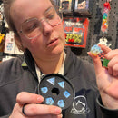 Opalite Handcrafted Dice Set & Dice Case