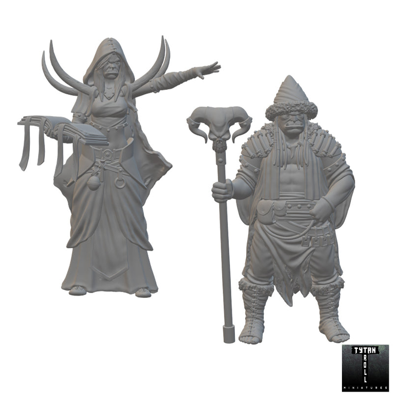 Orc WIzard | BeaMini Unpainted RPG Miniatures