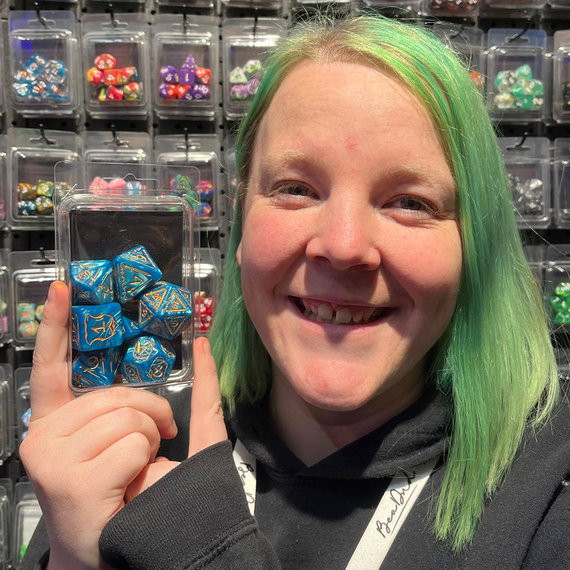 Paladins Protection Giant Sized Dice  - 7 Piece Polyhedral Dice Set