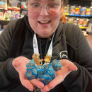 Paladins Protection Giant Sized Dice  - 7 Piece Polyhedral Dice Set