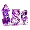 Pink Lemonade - 7 Piece Polyhedral Dice Set + Dice Bag