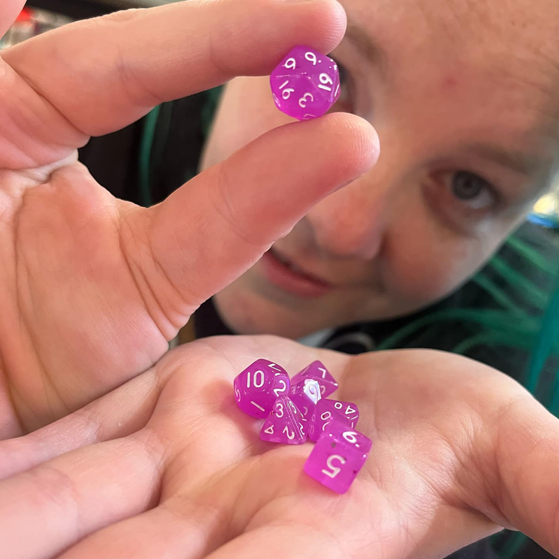 Pink Princess - Mini Polyhedral Dice Set