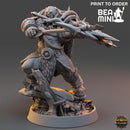 Poler Gagg, Orc Ranger | BeaMini Print to Order Miniatures