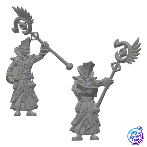 Priests | BeaMini Unpainted RPG Miniatures