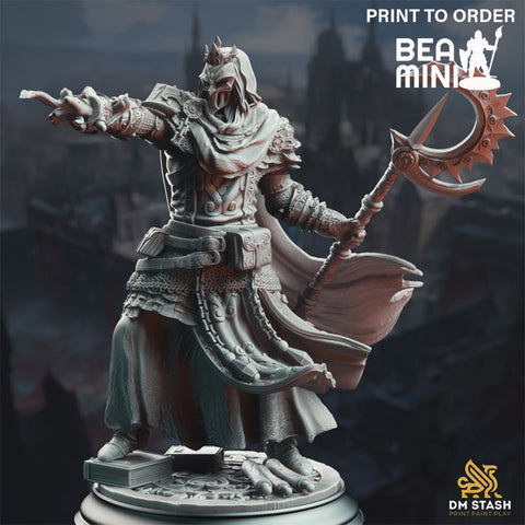 Psionic Spell Knight - Bastian the Everknowing | BeaMini Print to Order Miniatures