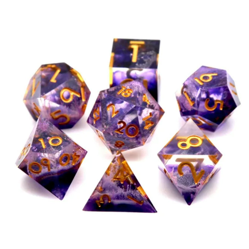 Purple Glacier - Handcrafted Dice Set