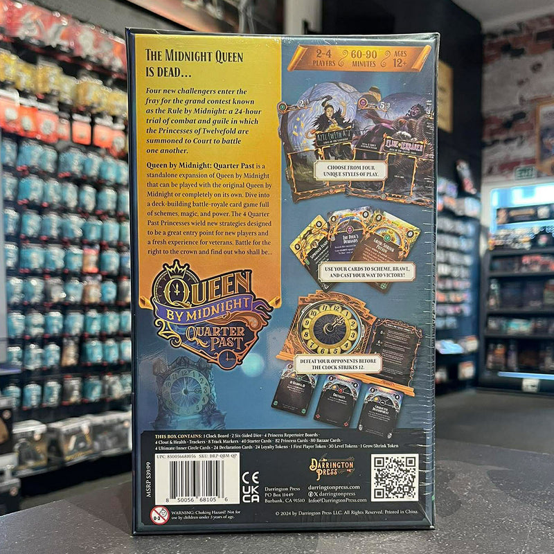 Queen by Midnight: Quarter Past | A Darrington Press Board Game