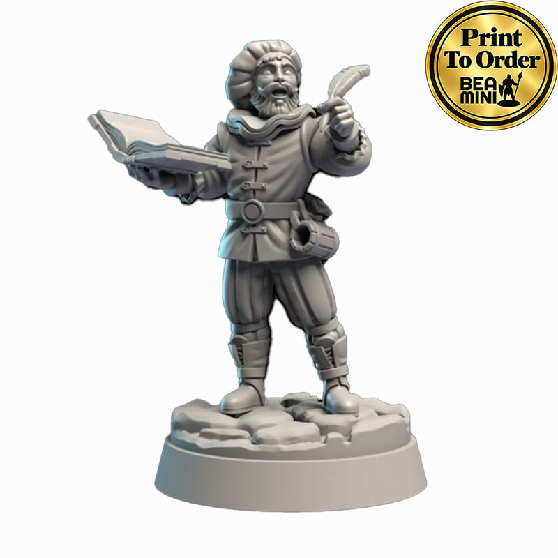 Human Loremaster | BeaMini Print to Order Miniatures