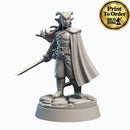 Tiefling Fighter | BeaMini Print to Order Miniatures